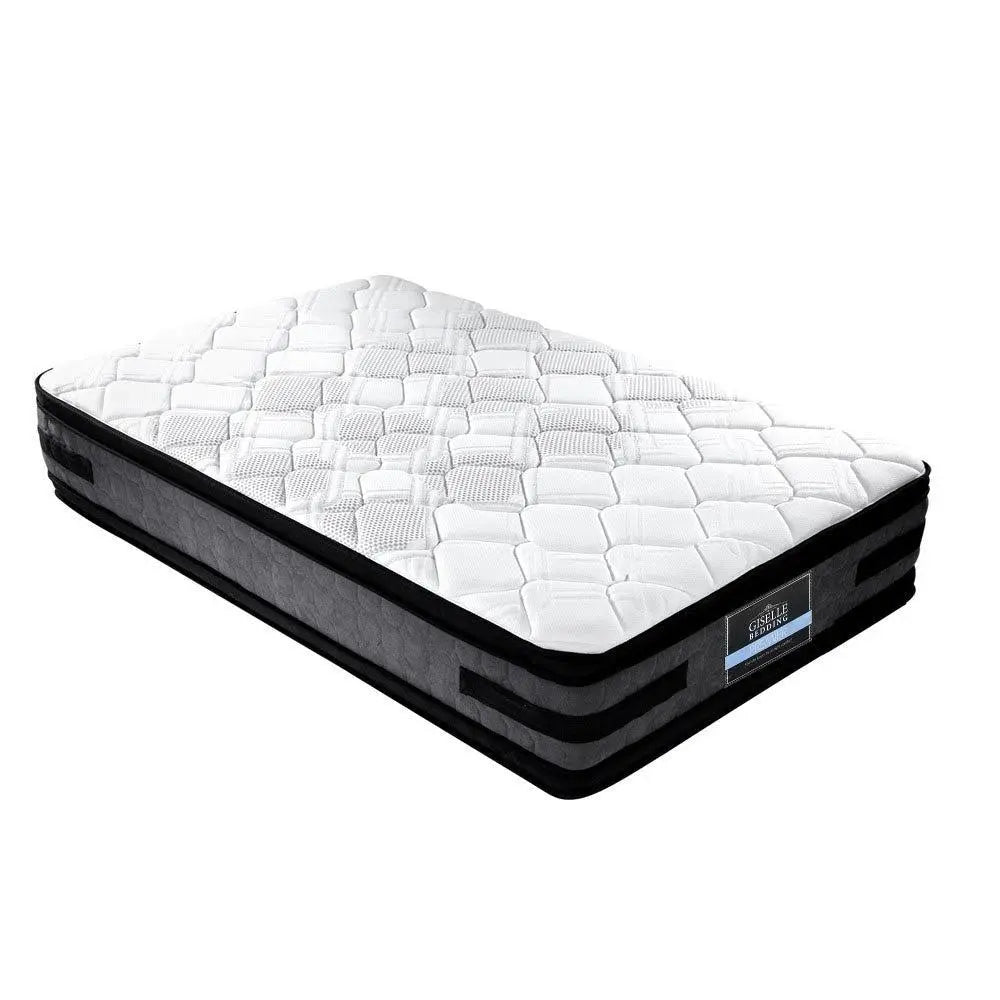 Giselle Bedding Luna Euro Top Cool Gel Pocket Spring Mattress 36cm Thick Single Giselle