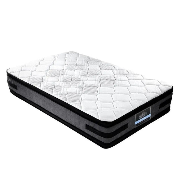 Giselle Bedding Luna Euro Top Cool Gel Pocket Spring Mattress 36cm Thick Single Giselle