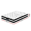 Giselle Bedding Mykonos Euro Top Pocket Spring Mattress 30cm Thick King Giselle