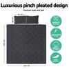 Giselle Bedding Queen Size Quilt Cover Set - Black Giselle