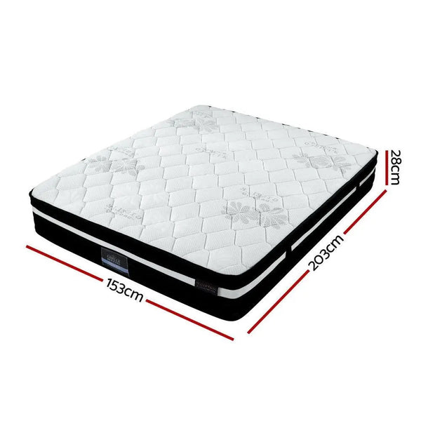 Giselle Bedding Regine Euro Top Pocket Spring Mattress 28cm Thick - Queen Giselle