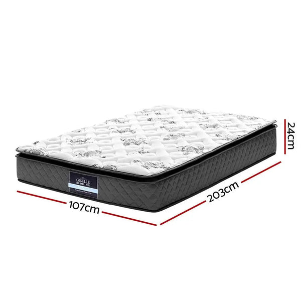 Giselle Bedding Rocco Bonnell Spring Mattress 24cm Thick King Single Giselle