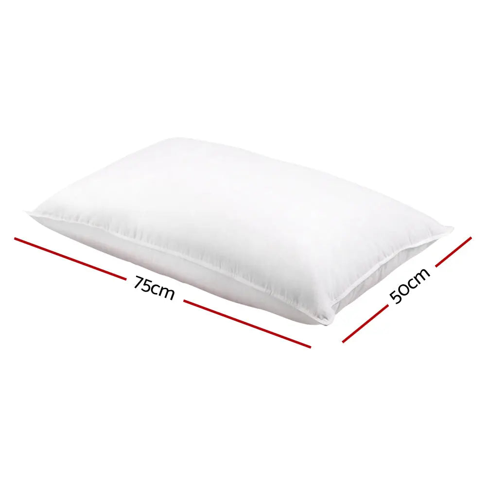 Giselle Bedding Set of 2 Goose Feather and Down Pillow - White Giselle