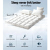 Giselle Queen Mattress Topper Bamboo Fibre Pillowtop Protector Giselle