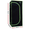 Greenfingers Grow Tent 1000W LED Grow Light 80X80X160cm Mylar 4" Ventilation Deals499
