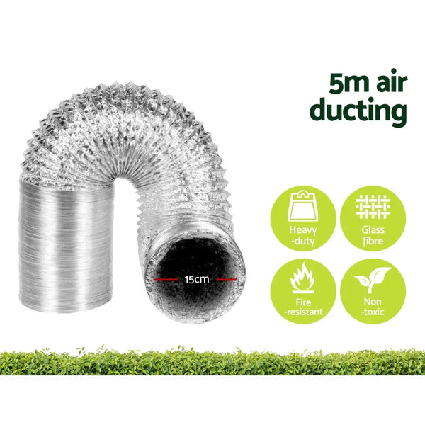 Greenfingers Grow Tent 1200W LED Grow Light 150X150X200cm Mylar 6" Ventilation Deals499