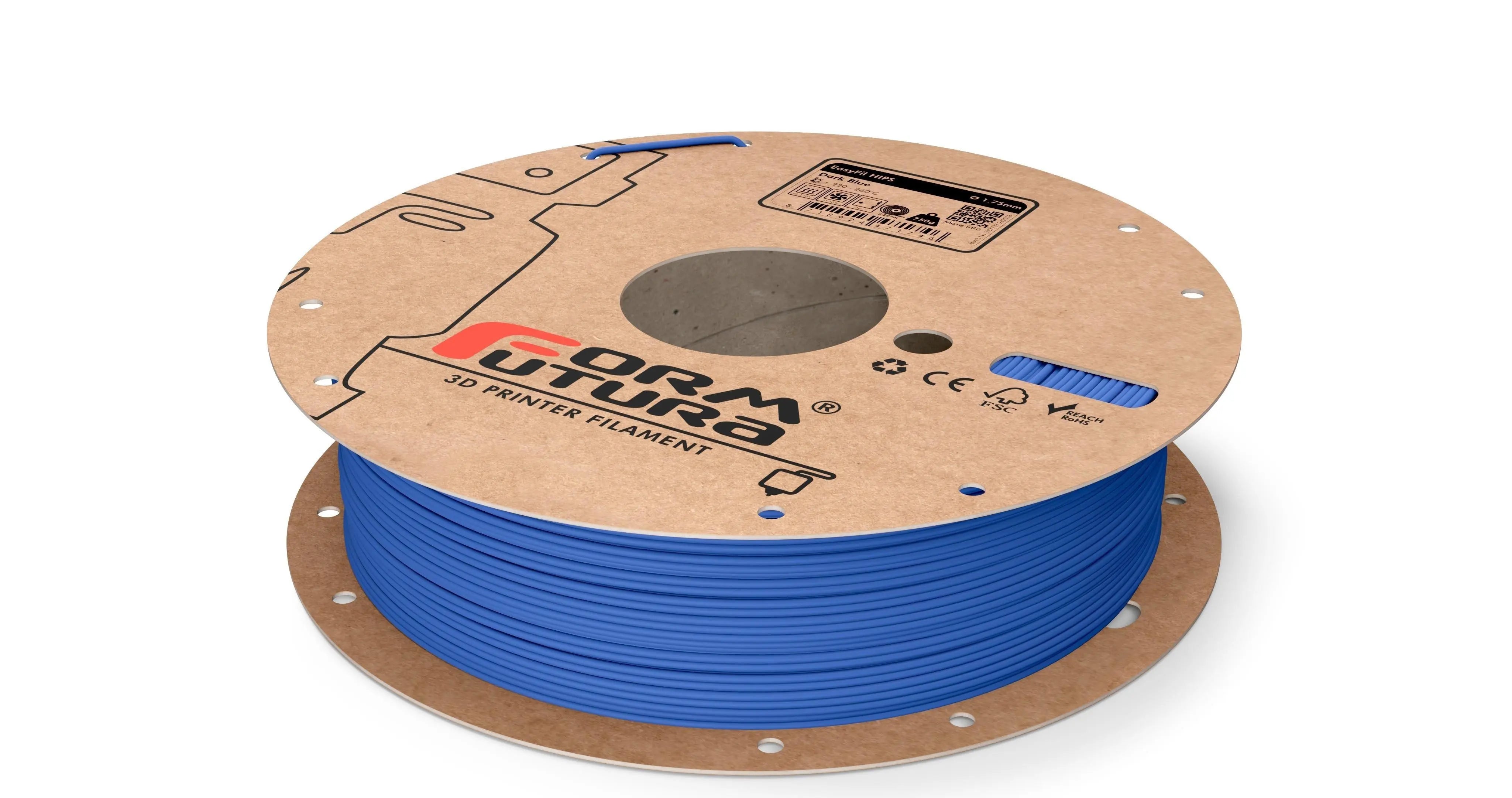HIPS Filament FormFortura EasyFil available in Black, Dark Blue, Grey, Natural, Red and White - 3D Printer Filament Deals499