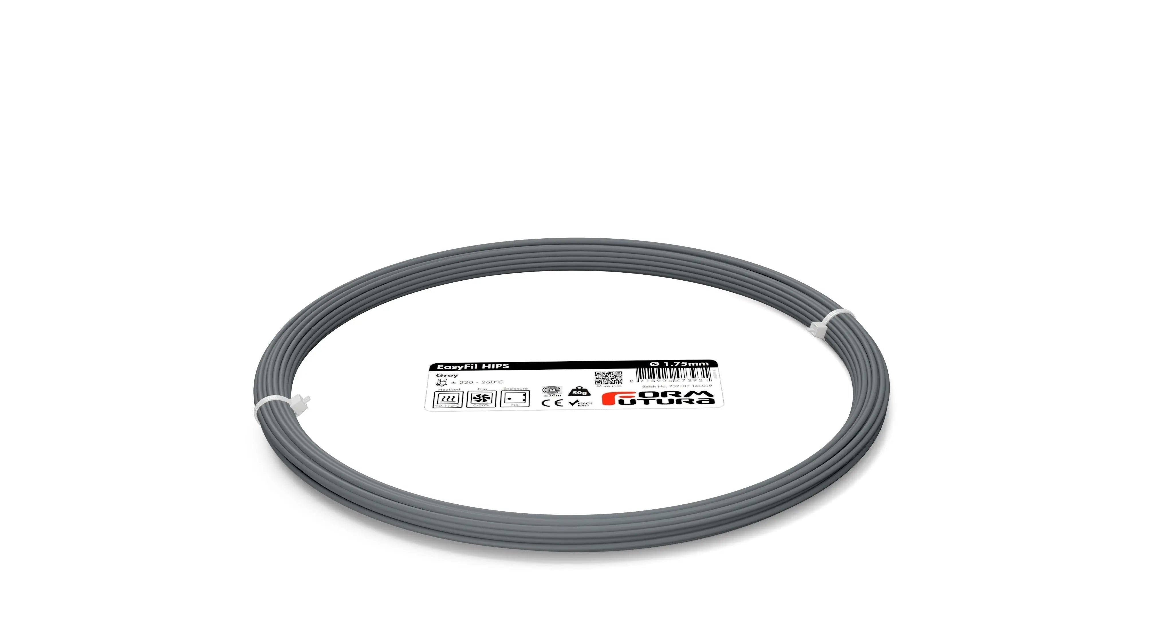 HIPS Filament FormFortura EasyFil available in Black, Dark Blue, Grey, Natural, Red and White - 3D Printer Filament Deals499