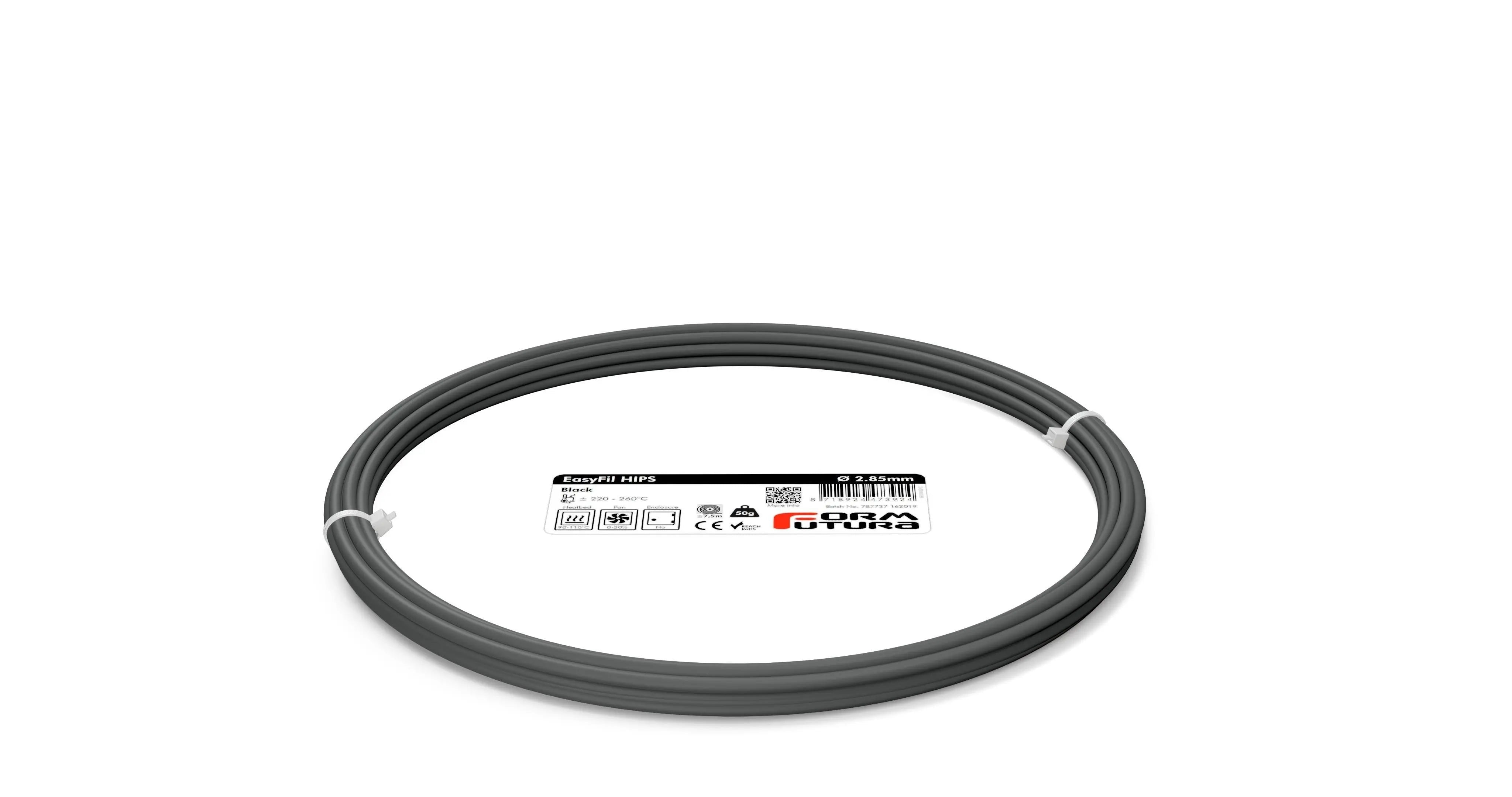 HIPS Filament FormFortura EasyFil available in Black, Dark Blue, Grey, Natural, Red and White - 3D Printer Filament Deals499