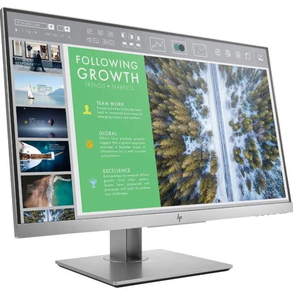 HP E243 23.8' IPS FHD Monitor 16:9 1920x1080@60Hz 5ms VGA DP HDMI USB3.0 VESA Tilt Swivel Pivot Height Adjustment 3yr wty HP