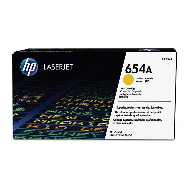 HP #654A Yellow Toner CF332A HP