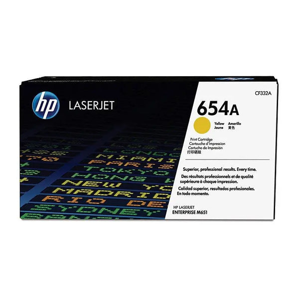 HP #654A Yellow Toner CF332A HP