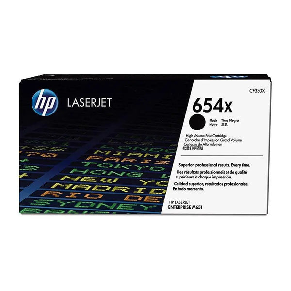 HP #654X Black Toner CF330X HP