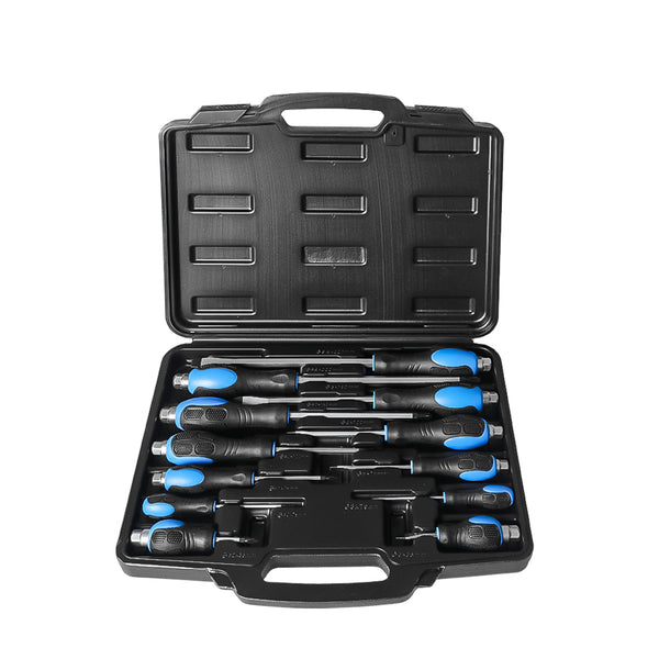 Screwdriver Set 12PCS Cr-V Magnetic Tip Hex End Automotive Workshop Hand Tool Deals499