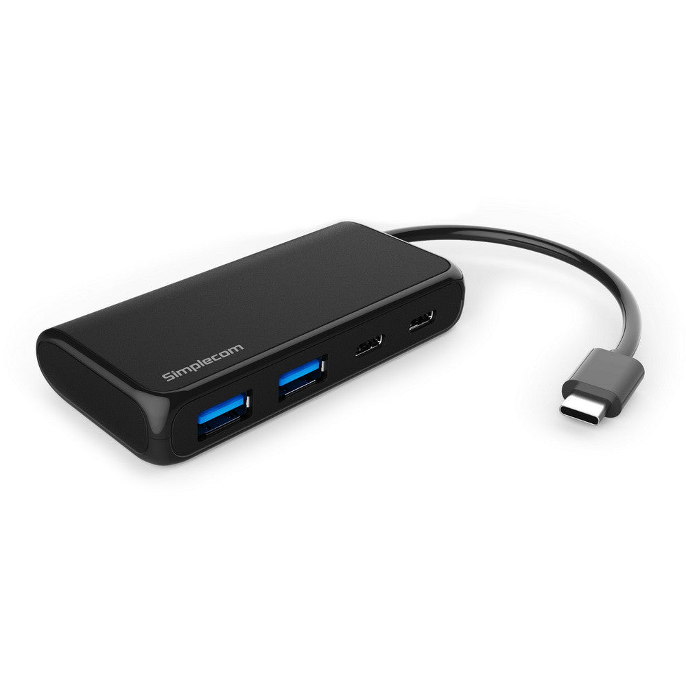 SIMPLECOM CH381 USB 3.1 Type C (USB-C) 4 Port Hub (2x USB-A and 2x USB-C) SIMPLECOM