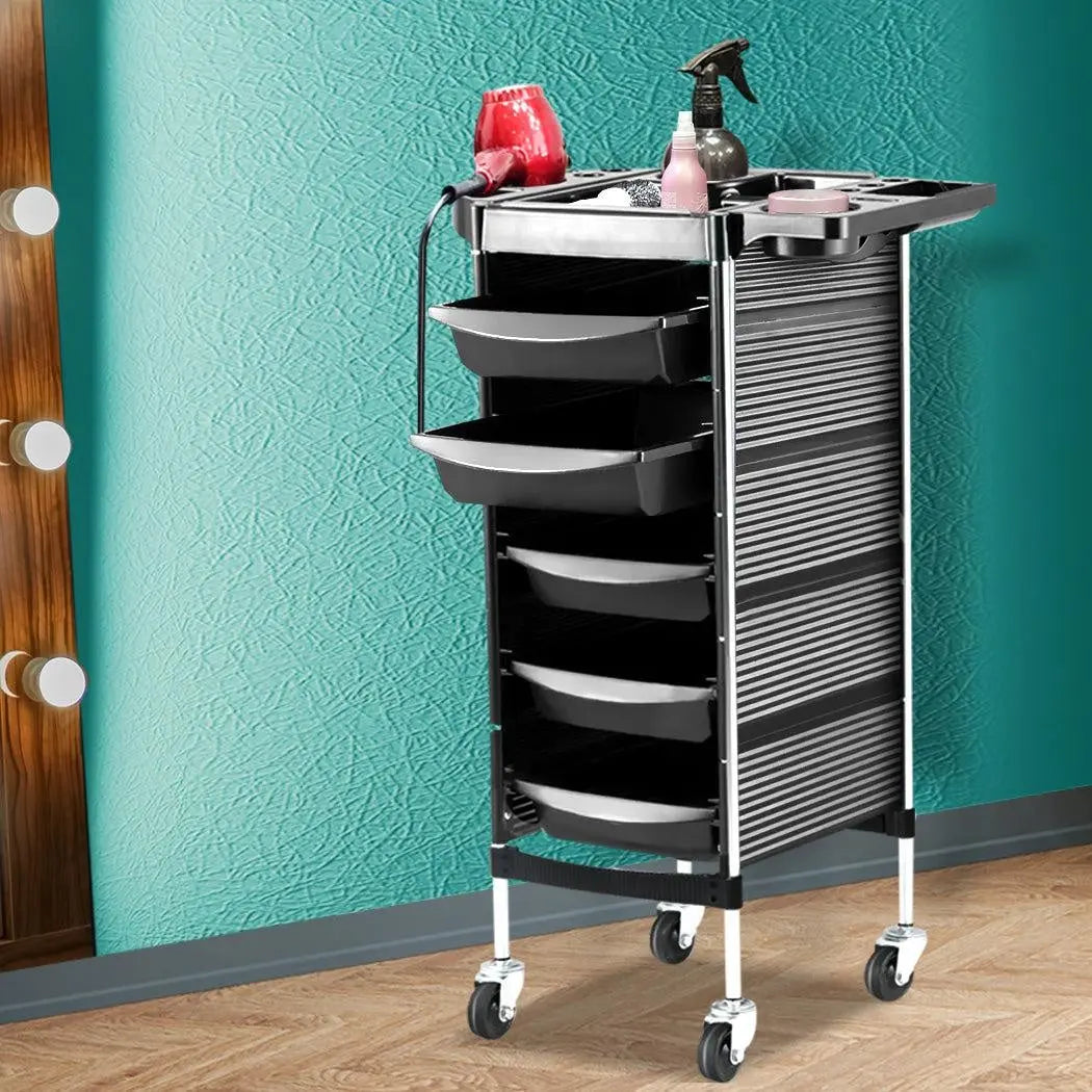 Hairdressing Salon Trolley Beauty Salon Spa Rolling Storage Cart 6 Tier Deals499