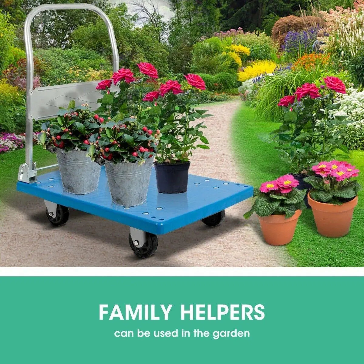 Heavy Duty 100 Kg Industrial Foldable Platform Trolley Hand Truck Foldable Cart Deals499