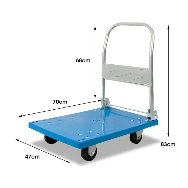 Heavy Duty 100 Kg Industrial Foldable Platform Trolley Hand Truck Foldable Cart Deals499