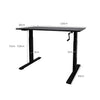 Height Adjustable Desk Office Furniture Manual Sit Stand Table Riser Home Study Deals499