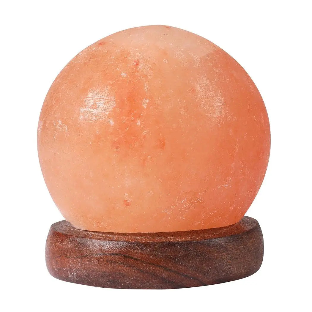 Himalayan Salt Lamp Globe USB Natural Crystal Rock Cord Night Light Lamps Globes Deals499