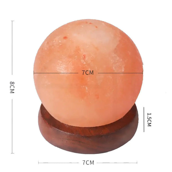 Himalayan Salt Lamp Globe USB Natural Crystal Rock Cord Night Light Lamps Globes Deals499