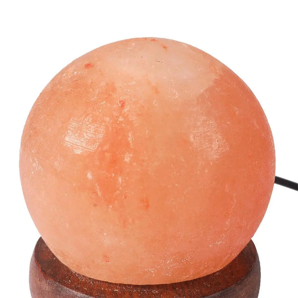 Himalayan Salt Lamp Globe USB Natural Crystal Rock Cord Night Light Lamps Globes Deals499