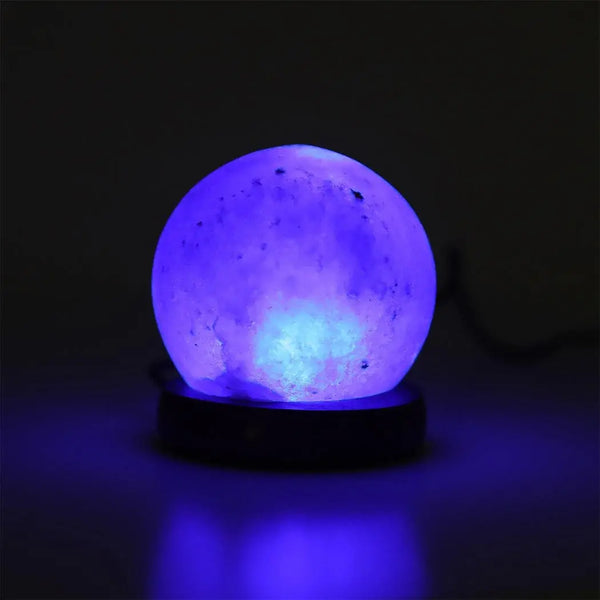Himalayan Salt Lamp Globe USB Natural Crystal Rock Cord Night Light Lamps Globes Deals499
