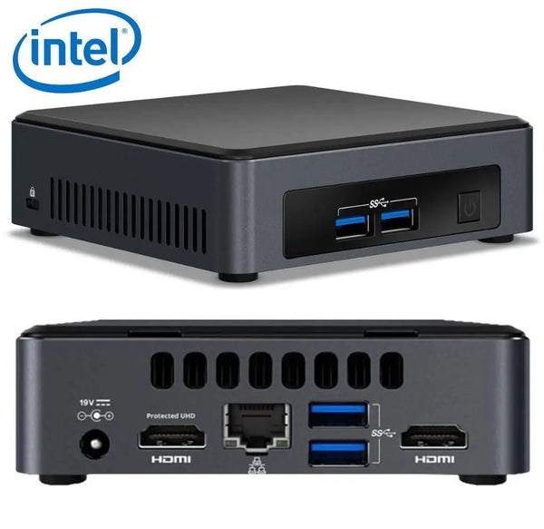 INTEL NUC mini PC i7-8650U 4.2GHz 2xDDR4 SODIMM M.2 SSD 2xHDMI 2xDisplays GbE LAN WiFi BT 4xUSB3.0 vPro for DS POS INTEL