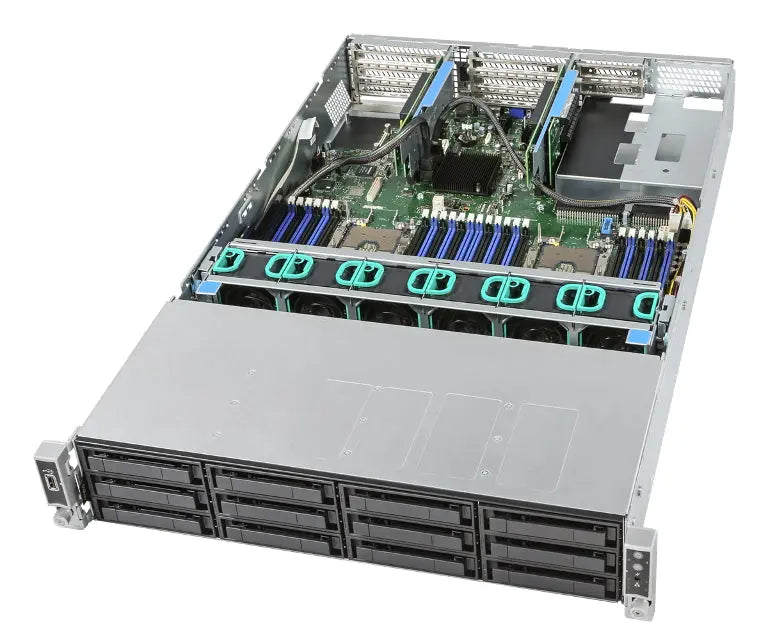 INTEL Prebuilt Server, 2U Rackmount, Xeon 3204 (1/2), 32GB ECC RAM (2/24) , 3.5' x 12 HDD Bays, 8port LSI3108, BBU, 10Gbe, 1100w RPS, 3 Yr Warranty INTEL