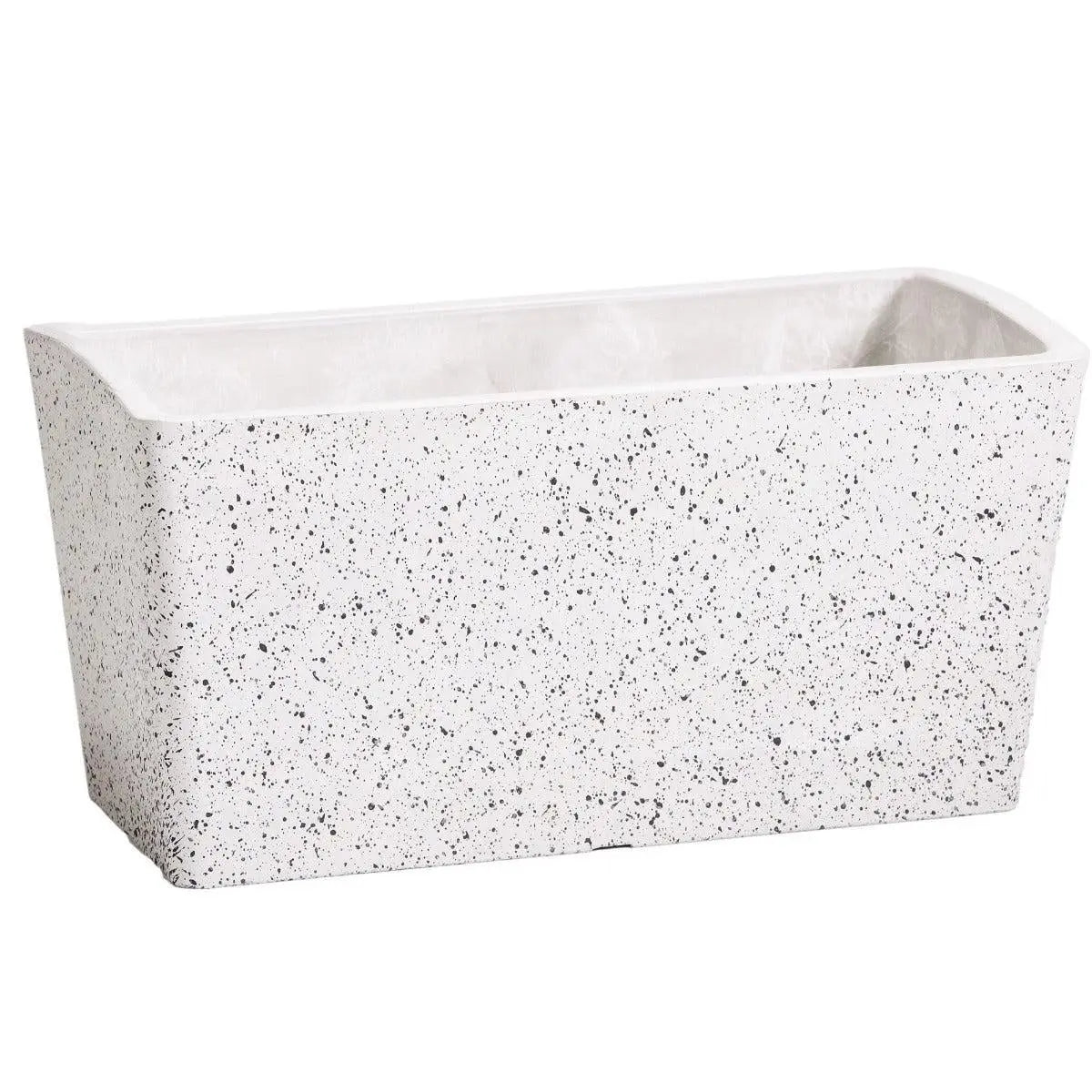 Imitation Stone Concrete White Stone Rectangle Planter 50cm Deals499
