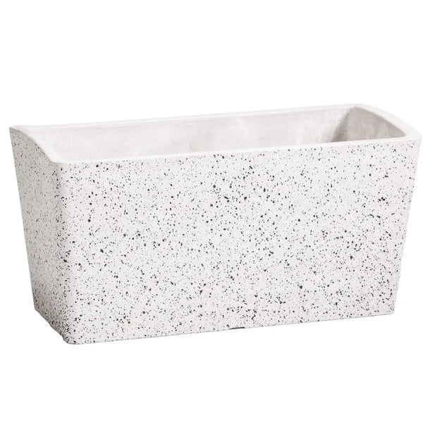 Imitation Stone Concrete White Stone Rectangle Planter 50cm Deals499