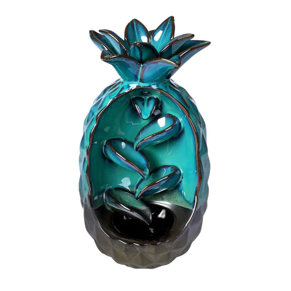 Incense Burner Pineapple Waterfall Smoke Backflow Ceramic Cone Holder + 10 Cones Deals499