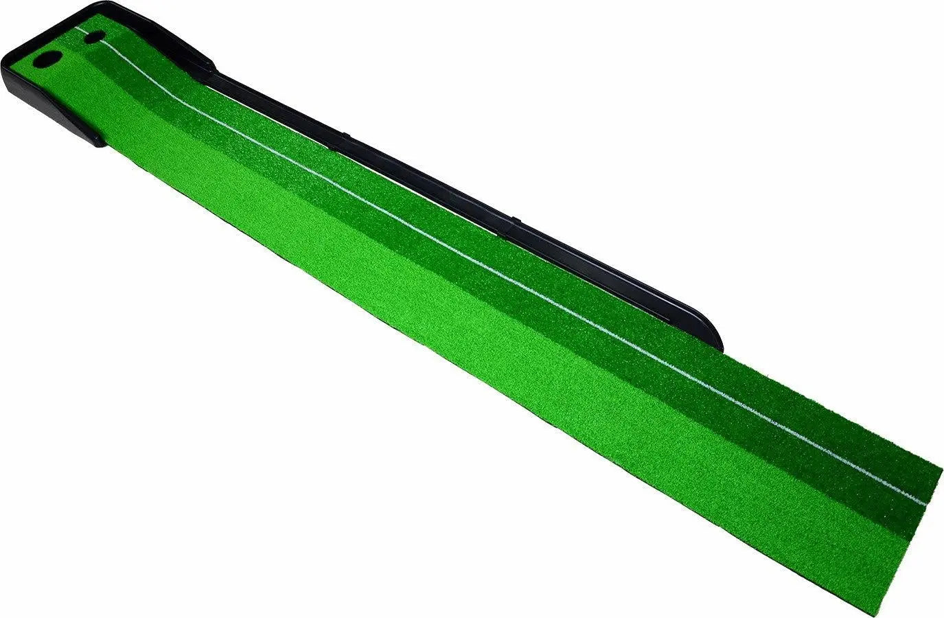 Indoor Practice Putting Green 2.5m Mat Inclined Ball Return Fake Grass 2 Holes Deals499