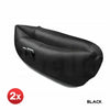 Inflatable Swimming Pool Air Bag Sofa Lounge Sleeping Bags Bed Beach Couch Black Deals499