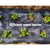 Instahut 0.915m x 50m Weedmat Weed Control Mat Woven Fabric Gardening Plant Deals499