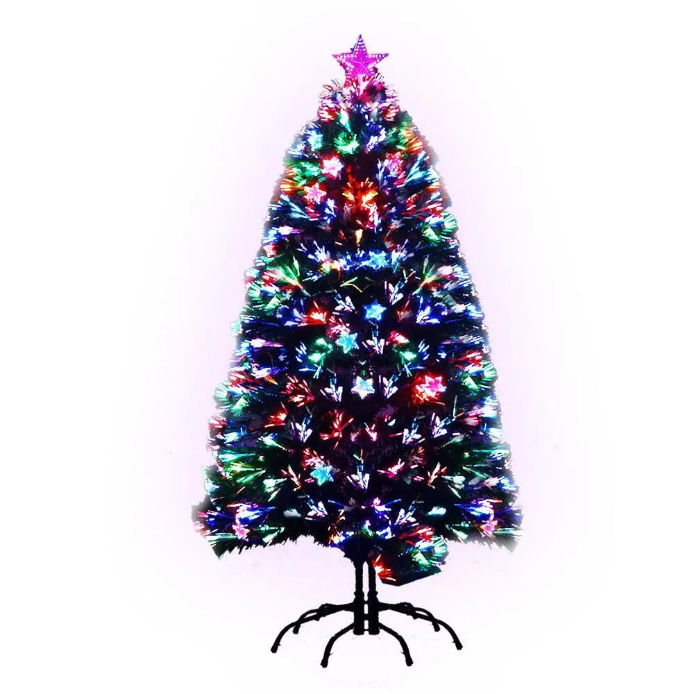 Jingle Jollys 1.5M 5FT LED Christmas Tree Xmas Optic Fiber Multi Colour Lights Deals499