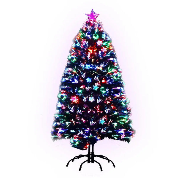 Jingle Jollys 1.5M 5FT LED Christmas Tree Xmas Optic Fiber Multi Colour Lights Deals499