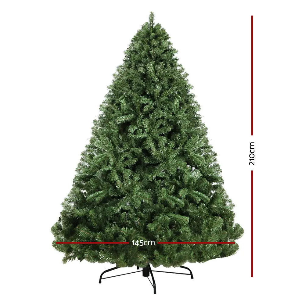 Jingle Jollys 2.1M 7FT Christmas Tree Xmas Decoration Home Decor 1250 Tips Green Deals499