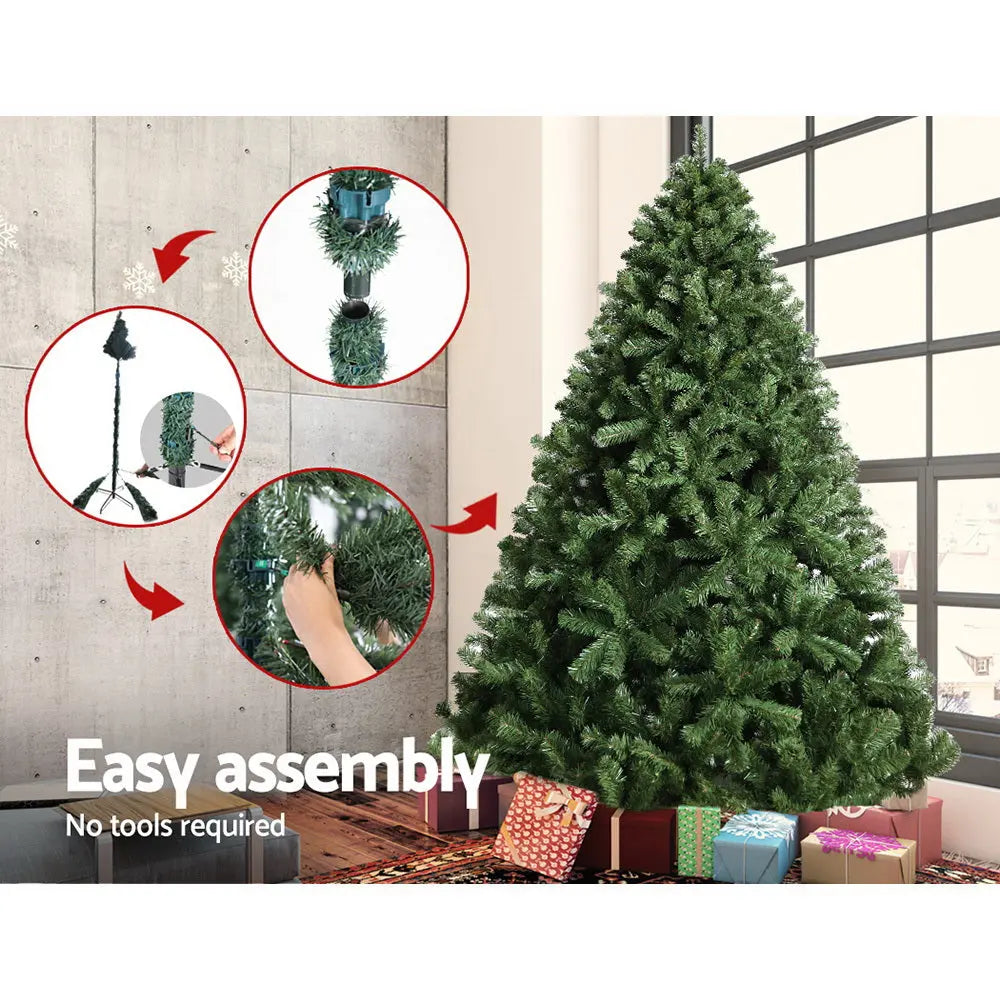 Jingle Jollys 2.1M 7FT Christmas Tree Xmas Decoration Home Decor 1250 Tips Green Deals499