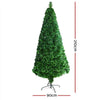 Jingle Jollys 2.1M 7FT LED Christmas Tree Optic Fiber Xmas Multi Colour Lights Deals499