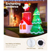 Jingle Jollys 2.2M Christmas Inflatable Santa Tree Lights Outdoor Decorations Deals499