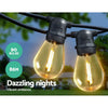 Jingle Jollys 86m LED Festoon String Lights 90 Bulbs Kits Wedding Party Christmas S14 Deals499