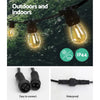 Jingle Jollys 86m LED Festoon String Lights 90 Bulbs Kits Wedding Party Christmas S14 Deals499