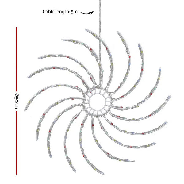 Jingle Jollys Christmas Motif Lights LED Spinner Light Waterproof Colourful Deals499