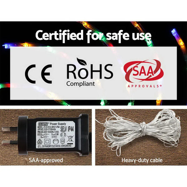 Jingle Jollys Christmas Motif Lights LED Spinner Light Waterproof Colourful Deals499