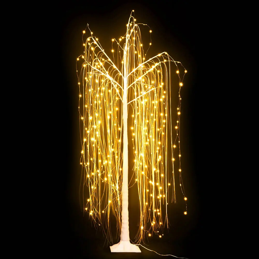 Jingle Jollys Christmas Tree 1.8M 360 LEDTrees With Lights Warm White Deals499