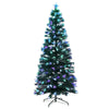 Jingle Jollys Christmas Tree 1.8M 6FT LED Xmas Multi Colour Lights Optic Fibre Deals499