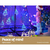 Jingle Jollys Christmas Tree 2.1M 264 LED Xmas Trees Solar Power Multi Colour Deals499