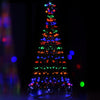 Jingle Jollys Christmas Tree 2.1M 264 LED Xmas Trees Solar Power Multi Colour Deals499
