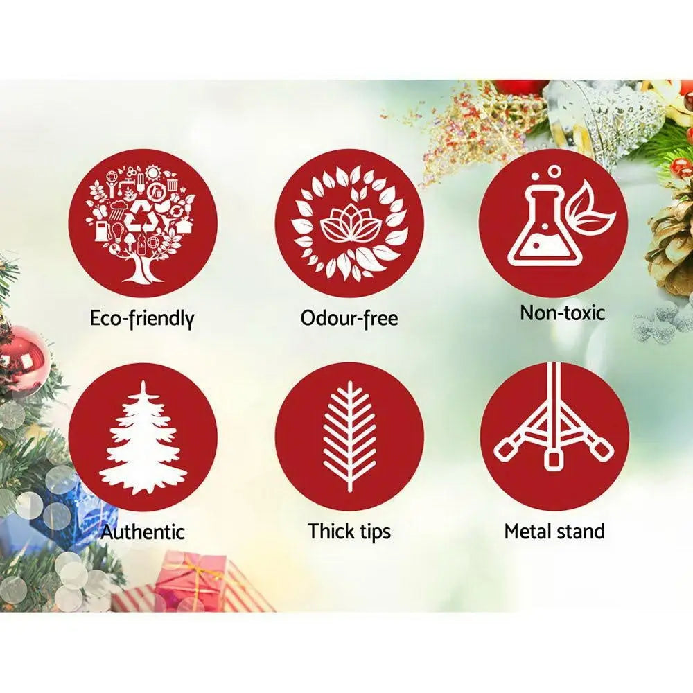 Jingle Jollys Christmas Tree 2.1M 7FT Xmas Decorations Snow Home Decor 1106 Tips Deals499
